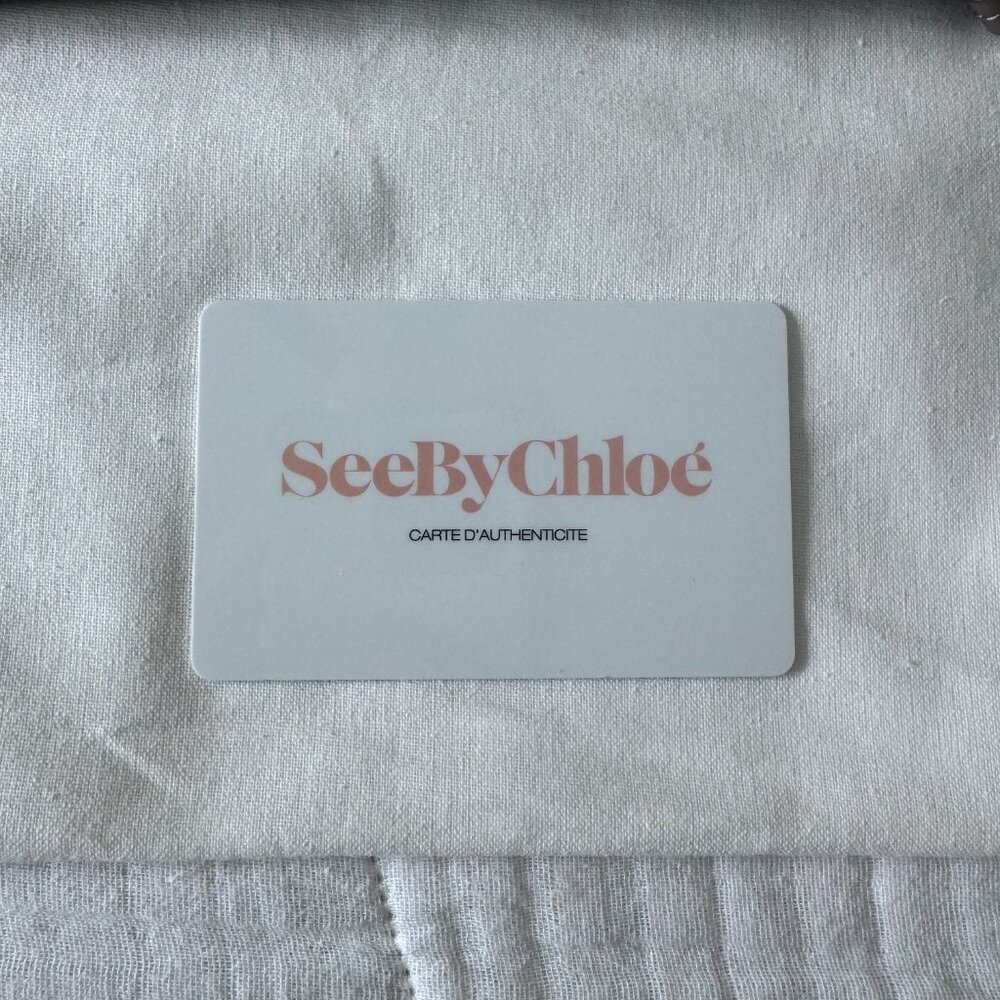 See By Chloé Leather Pouch – Taupe Patchwork – NWT 🤎 - Picture 5 of 7
